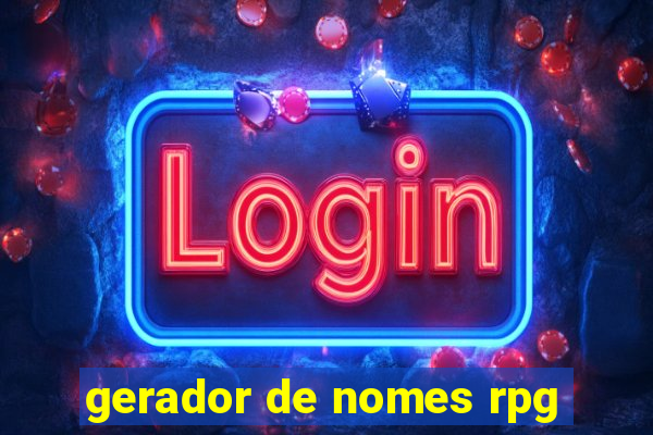 gerador de nomes rpg